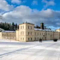 Zimní fotografie - zámek Kynžvart