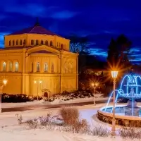 Večerní katolický kostel - Mariánské Lázně
